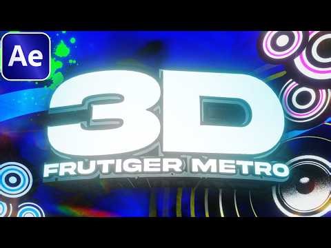 3D FRUTIGER EFFECT - After Effects Tutorial (NO PLUGINS)