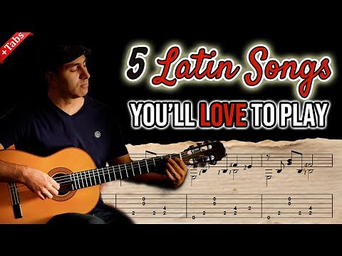 5 Must-Learn Latin Guitar Songs | Tutorial with Slow Tabs