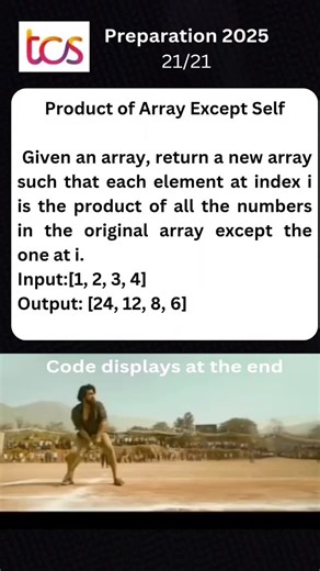 Nithin kumar on Instagram: "Day 21/21 of tcs preparation 💡 Try solving it in Java, Python, or your favorite language! 💬 Comment your solution below! 📌 Save this for later! 🔄 Share with your coding friends! ❤️ Like & Follow @programming__life_ for more coding challenges! 🚀"