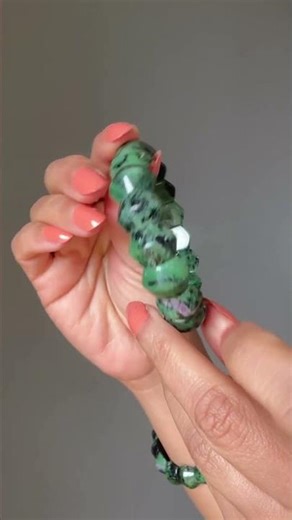 Ruby Zoisite Bracelet Delicious Arm Candy Crystal