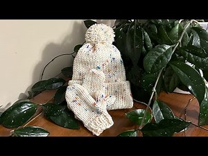 Mittens and Beanie Set ~ Ages 1-3 / Sentro 40 and Addi 22 Needle Machines