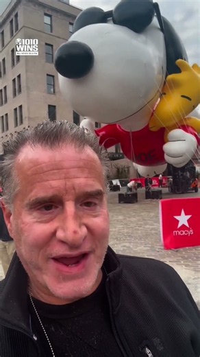 Check out Macy's new Joe Cool and Woodstock parade balloon!
