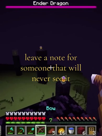 leave a note for someone that will never see it #minecraft #stretchtok #corecore #repost #fyp
