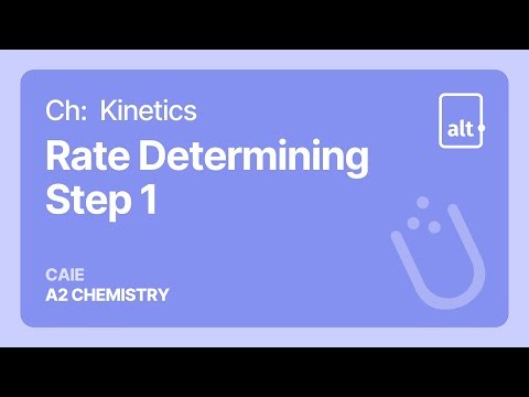 Rate Determining Step | Kinetics | A Level | Chemistry