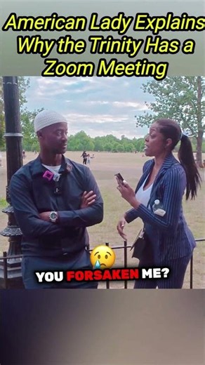 GodLogic’s Lady Explains God Negotiating With God 😂! Denis Islam Speakers Corner