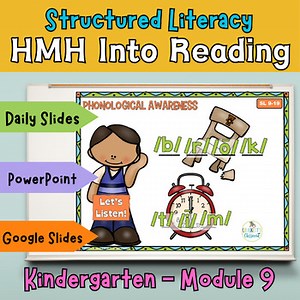 HMH Into Reading - Kindergarten Structured Literacy Presentation - Module 9