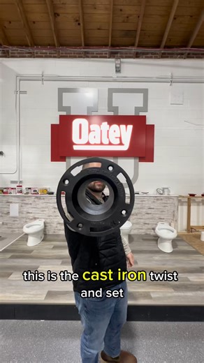 Oatey Co. | Cast Iron Replacement Flange 💪 Oatey Twist-N-Set is a heavy duty Cast Iron Flange with a gasket that expands to fit inside of service... | Instagram