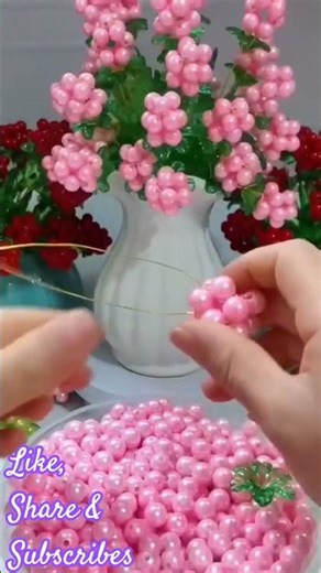 Beautiful diy pearl beaded flower tutorial 2026, diy beaded flower ideas for home decoration,