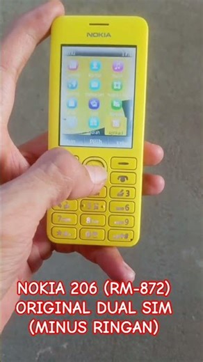 Nokia 206 (RM-872) Original Dual SIM | Minus ringan #nokia #shortvideo