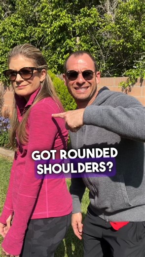 This is a great exercise to open up your chest and restore shoulder mobility! #poorposture #posturecorrection #shoulders #mobility #chestopener #stretchingexercises #healthandwellness #roundedshoulders | PostureStrong