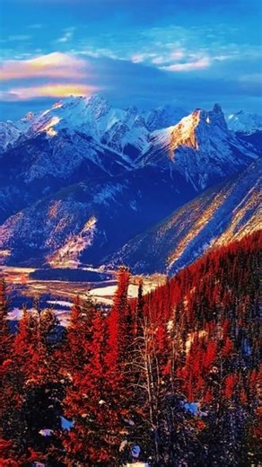 乘硫磺山缆车登顶，360°俯瞰班夫全景，落基山脉的雪与夕阳撞个满怀#班夫国家公园#日照金山 #Banff Gondola #加拿大旅游 #温哥华旅游