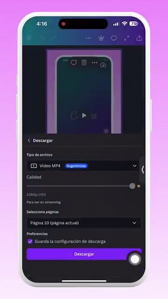 📥✨ Evita descargar todo en Canva: Descarga solo la página que necesites 🖌️