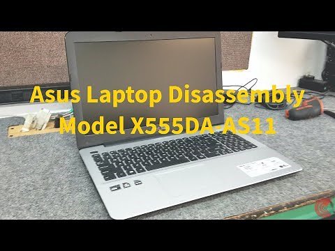 Asus laptop disassembly, Remove Motherboard, Hard Drive, Optical Drive