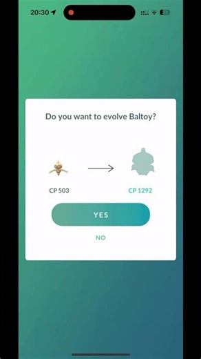 Evolving Baltoy #pokemon #pokemongo #evolution