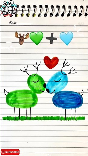 How to Draw Reindeers Easy Step by Step for Beginners!! 🦌🦌