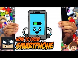 HOW TO DRAW CARTOON SMARTPHONE | STEP BY STEP TUTORIAL - Videos For Kids