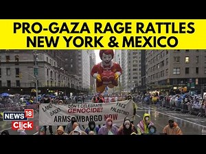 Pro-Palestine Protesters Arrested For Interrupting Macy's Thanksgiving Parade | Pro-Palestine | N18G
