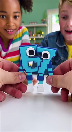 Collectible Pixel Robot: 6 and 7 Action Figures