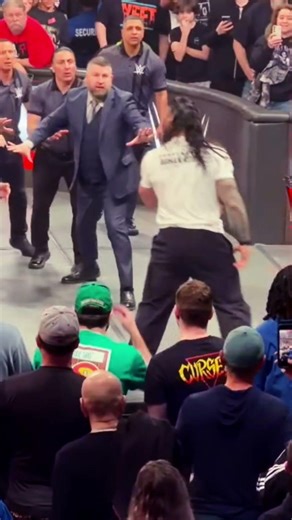 Roman Reigns Attacks Cm Punk. Wwe Monday Night Raw. Wwe Raw Highlights