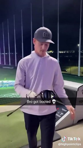 Imagine getting booted from Top Golf 😭 Follow @highpointclips for the best daily sports clips 🔥 Original vid credit to @caleb_clark_golf #viral #golf #topgolf