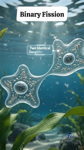 Binary Fission Explained | Asexual Reproduction in Amoeba | Class 10 Biology#biology #trendingshorts