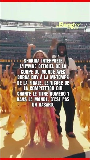 Shakira chante l'hymne du Mondial à la finale avec Burna Boy. Rien dans ce show n'était un hasard.