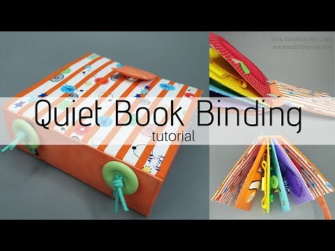 Quiet Book Binding Tutorial - Hard Cover (grommets binding)