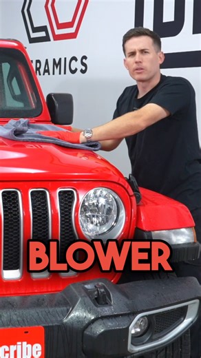 Should you use a leaf blower to dry your car?