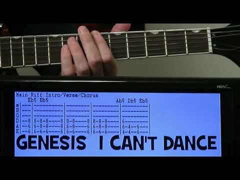 Genesis I Can't Dance Guitar Chords Lesson & Tab Tutorial