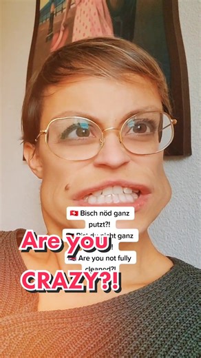 "ARE YOU CRAZY?!" In Swiss German 🇨🇭 #swissgerman #schweizerdeutsch ...