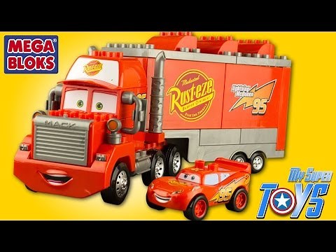 Disney Cars MegaBloks Mack Truck Lightning McQueen 7769 Toy Review Juguetes de Cars Rayo McQueen