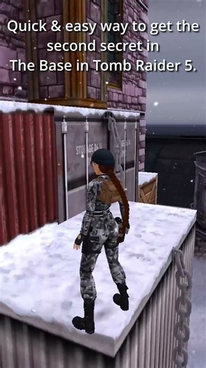 Quick way to get second secret in The Base in Tomb Raider 5 #tombraider #tombraiderremastered