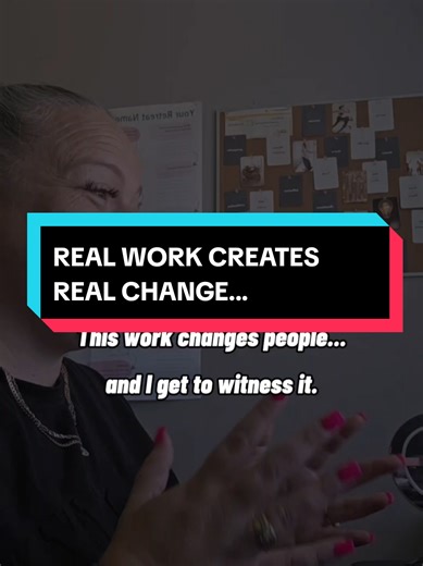 REAL WORK CREATES REAL CHANGE ... That LASTS! This work... Watching people shift in real time lights me the f%ck up! For real! This work goes beyond talking. Beyond analysing. Not having to “try to think your way through it.” It’s about the body. The nervous system. The stuff we’ve been holding without even realising it. And when it lands? You can feel it. You can see it. You can’t un-know it. This work is addictive in the best way cause it actually works! If you’re curious, feeling the pull, or