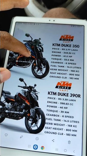 Duke350 Vs Duke390 kunsa atcha hai 🔥#shorts