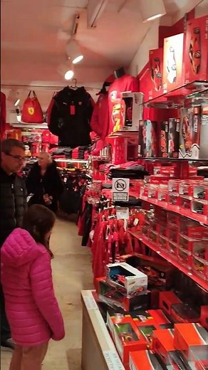 Red for Ferrari. Ferrari Shop in the center of Venice Italy #ferrari #merchandise #shop #venice