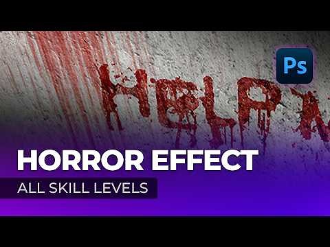 How to Create a Scary Wall with Blood in Photoshop | Horror Effect Tutorial