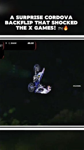SURPRISE Backflip Cordova Shocks X Games Chiba! 🏍️🏆