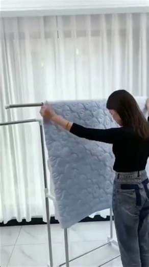 Double Rods Clothes Drying Stand