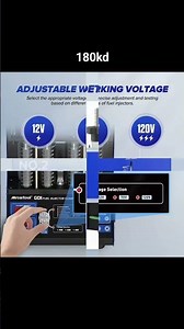 GDI Fuel Injector Cleaner Machine V209 4-Cylinder Ultrasonic Fuel Injector Cleaner and Tester wit