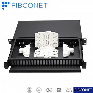 [Hot Item] FTTH Rack-Mounted Splicing Fiber Optic Pactch Panel 24fo ODF Slidable Optic Distribution Frame