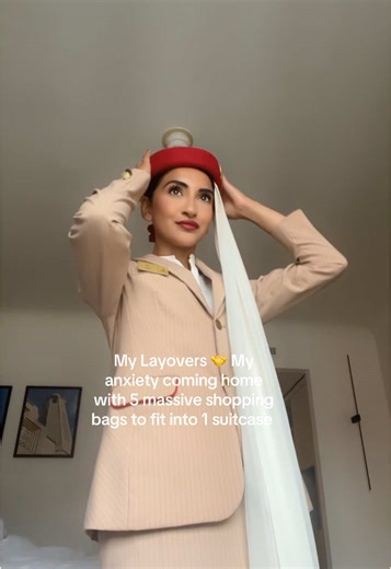 3 years and your girl is now a pro at packing her suitcase 😂 #emiratescabincrew