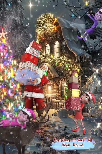 39K views · 3.9K reactions | 殺Santa's workshop and elves are goofying around instead of helping Santa李李❤️✨️❄️☃️歷✨️ | Christmas & Art All Year Round | Facebook