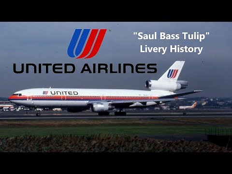 United Airlines "Saul Bass Tulip" Livery History (1974-1993)