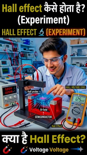 Hall Effect Kya Hai? 🤔 | Physics Experiment | Hall effect #shorts #experiment #iitlife #jee #neet