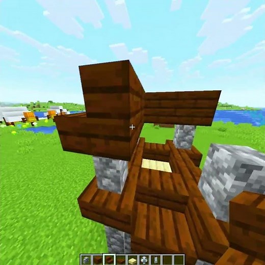 🤩 Minecraft Mini Outpost Tutorial! #minecraftshorts