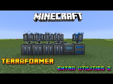 Terraformer , Humidifier & Antenna 🔧 Minecraft Extra Utilities 2 Tutorial 🔧 Deutsch / German