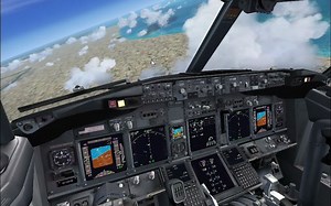FSX 模拟飞行，737双引擎失效，重启失败，暴力迫降，跑道入侵