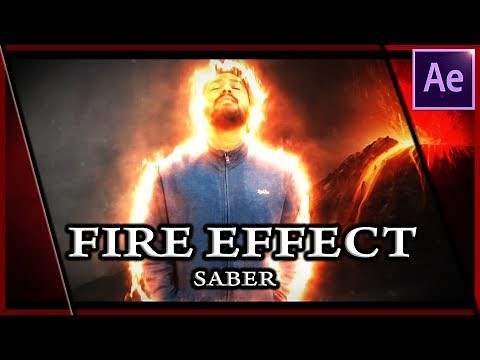 How to create fire effect using Saber plugin - AFTER EFFECTS TUTORIAL