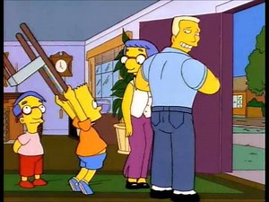 "Go ahead, break a chair on me." (S8, E6: "A Millhouse Divided") | Nothing but Simpsons clips
