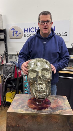 #pyrite #skullartwork | Michigan Rocks & Minerals